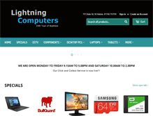 Tablet Screenshot of lightning-computers.co.uk